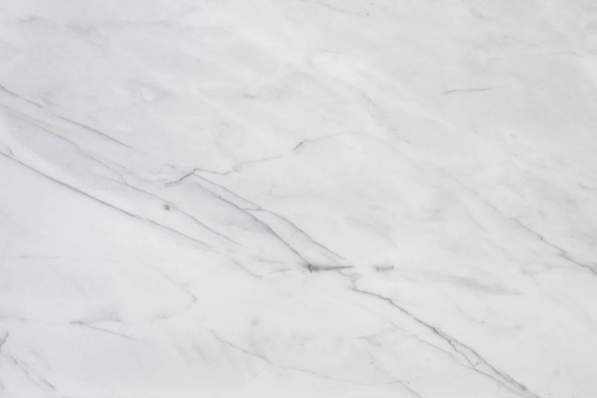 Close-up of white marble with gray veining